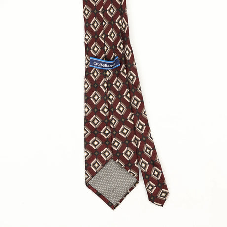 Back Back Detail of Vintage Croft & Barrow Geometric Patterned Tie