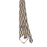 Back Back of Vintage 1990's Ferrell Reed Geometric Patterned Tie