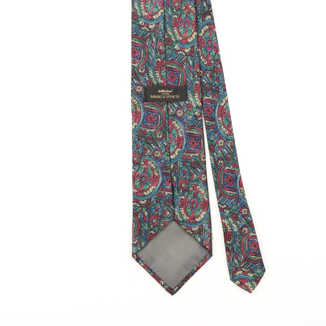 Back Detail of Vintage 1990's Abstract Patterned Tie