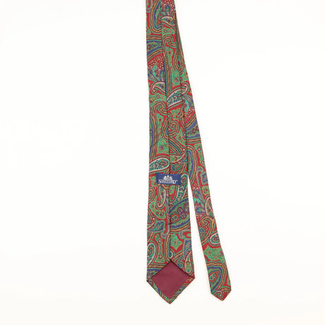 Back of Vintage 1990's Stafford Paisley Patterned Tie