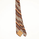 Back Back of Vintage 1980's Striped Patterned Tie