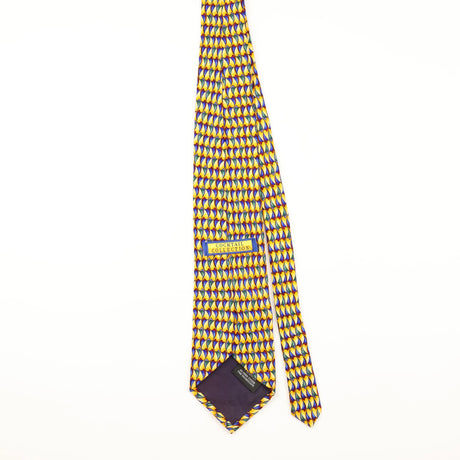 Back of Vintage 1990's Stonehenge Geometric Patterned Tie