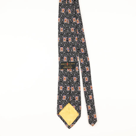 Back of Vintage 1990's Robert Talbott Geometric Patterned Tie