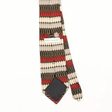 Back Back Detail of Vintage Geometric Patterned Tie