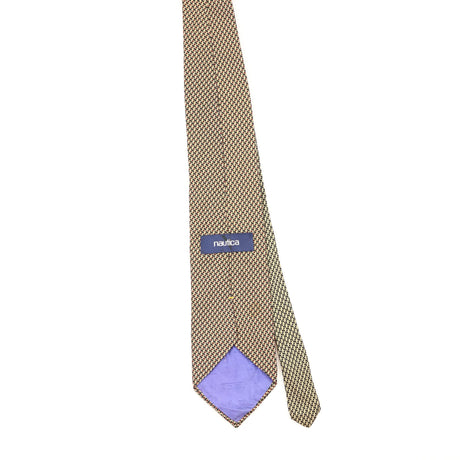 Back of Vintage Nautica Geometric Patterned Tie