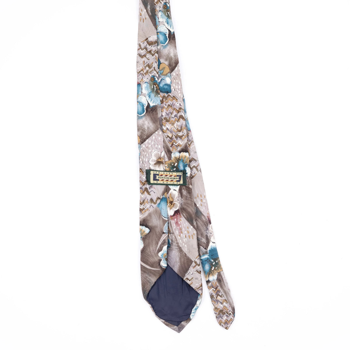 Back Back of Vintage 1990's Floral Patterned Tie