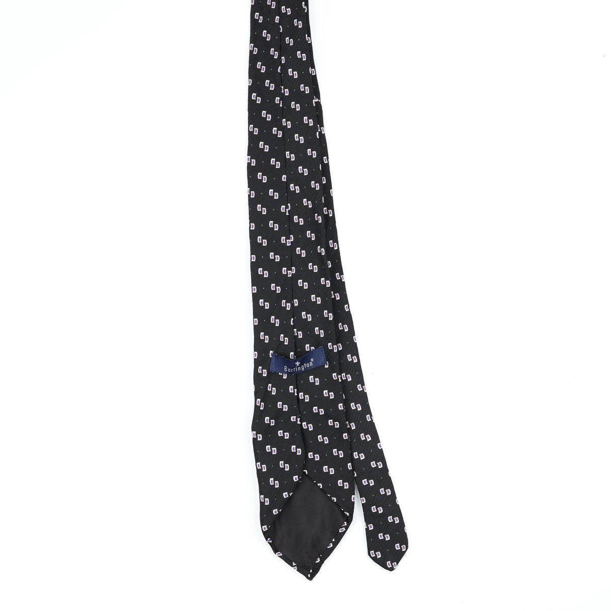 Back Back of Vintage U.S. Polo Assn. Geometric Patterned Tie
