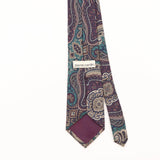 Back Detail of Vintage 1990's Pierre Cardin Paisley Patterned Tie