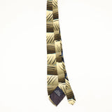 Back Back of Vintage 1990's Jerry Garcia Wires Crossroads Abstract Patterned Tie