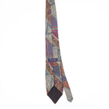 Back Back of Vintage 1990's Oscar De La Renta Abstract Patterned Tie