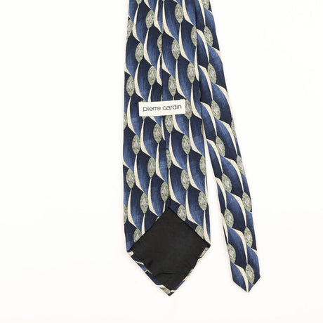 Back Detail of Vintage 1990's Pierre Cardin Abstract Patterned Tie