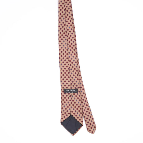Back Back of Vintage 1990's Foulard Geometric Patterned Tie