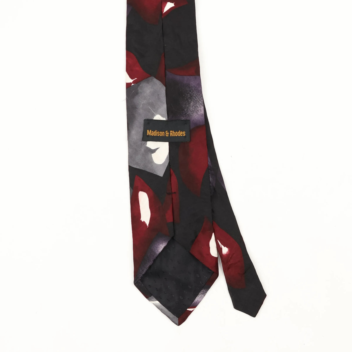 Back Back Detail of Vintage 1990's Abstract Patterned Tie