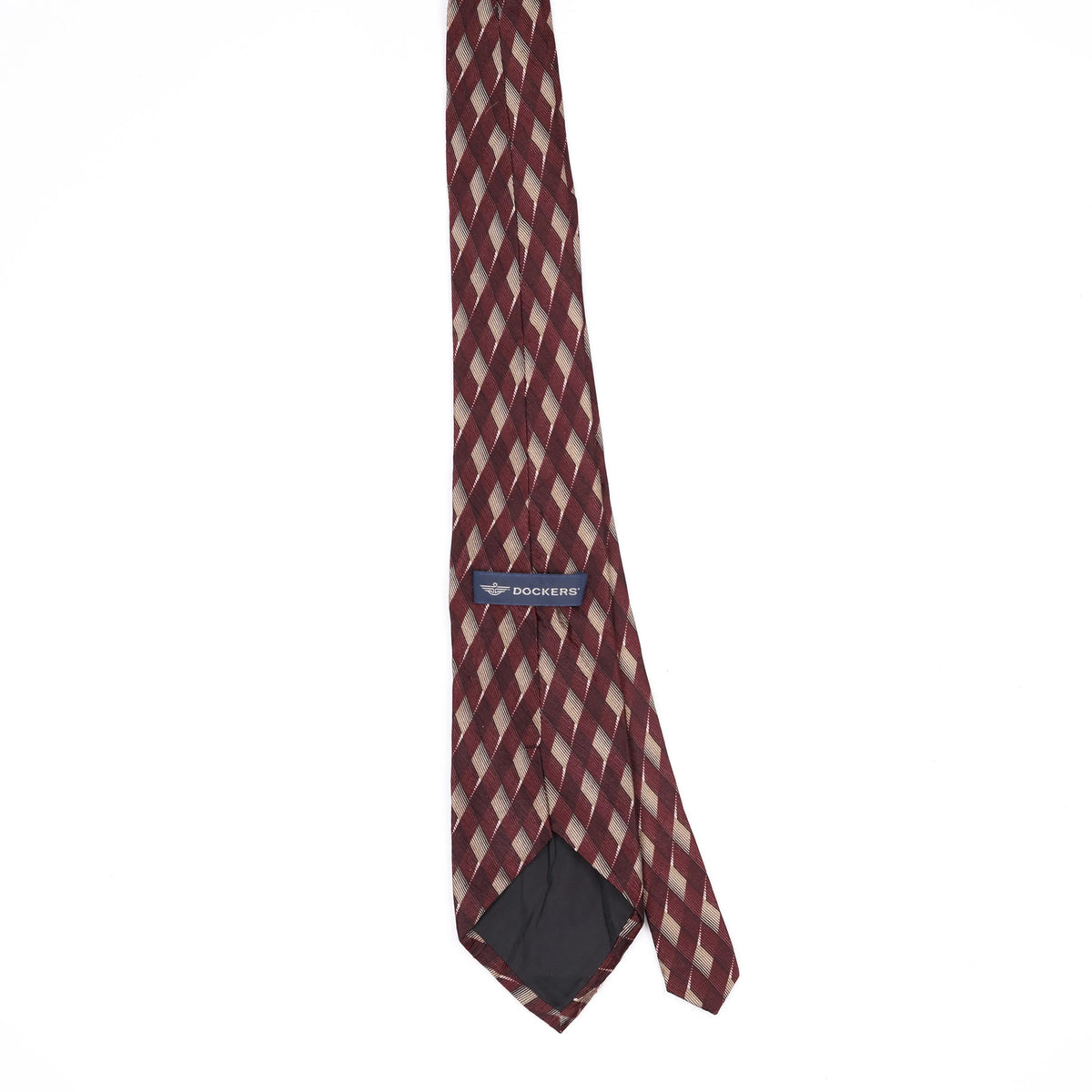 Back Back of Vintage 1990's Geometric Patterned Tie