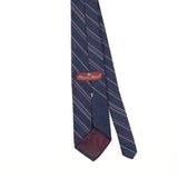 Back Detail of Vintage 1990's Etienne Aigner Striped Patterned Tie