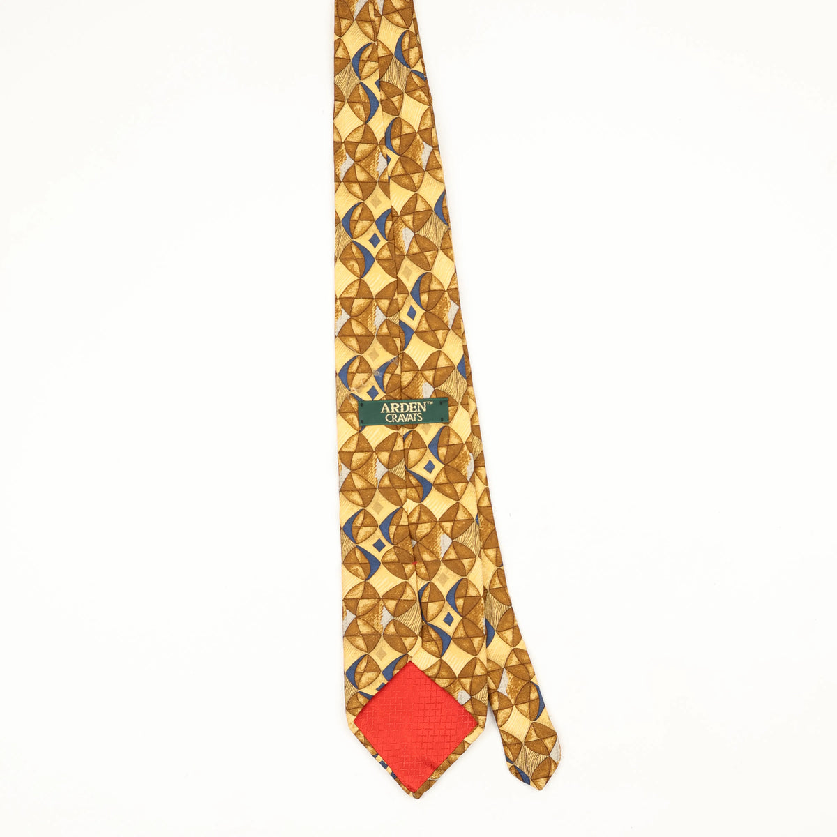 Back Back of Vintage 1990's Geometric Patterned Tie