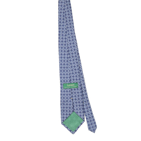 Back Back of Vintage 1990's Ralph Lauren Geometric Patterned Tie
