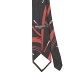 Back Back Detail of Vintage 1980's Nina Ricci Geometric Patterned Tie