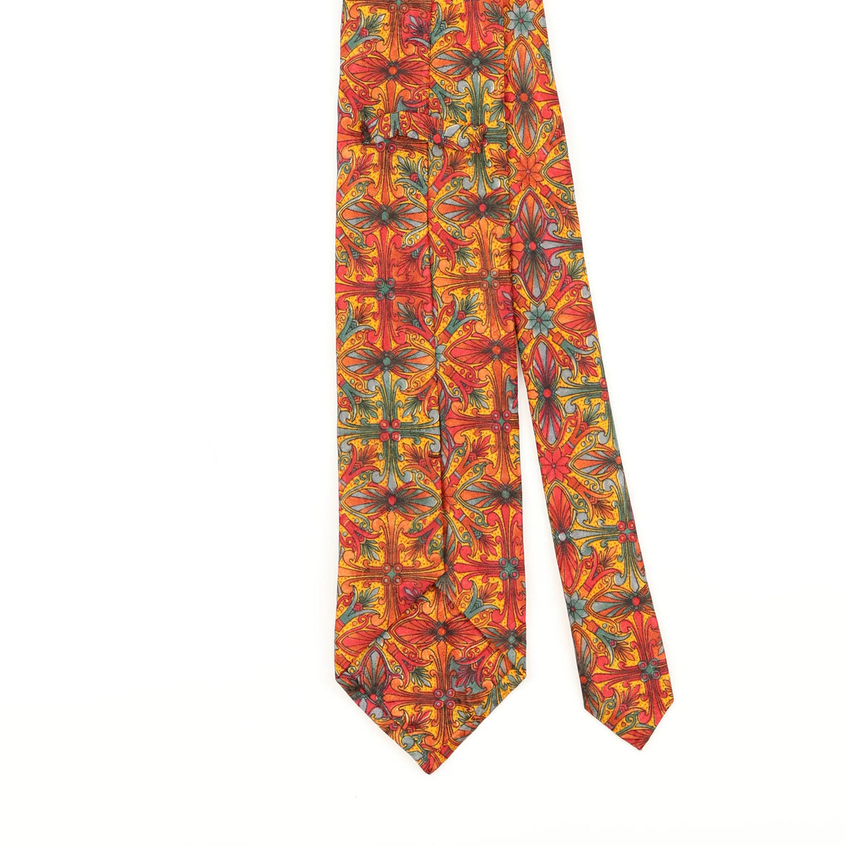 Back Detail of Vintage 1990's Abstract Patterned Tie