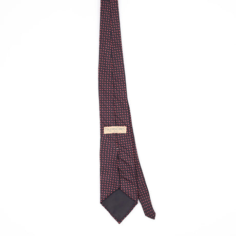Back Back of Vintage 1980's Foulard Paisley Patterned Tie