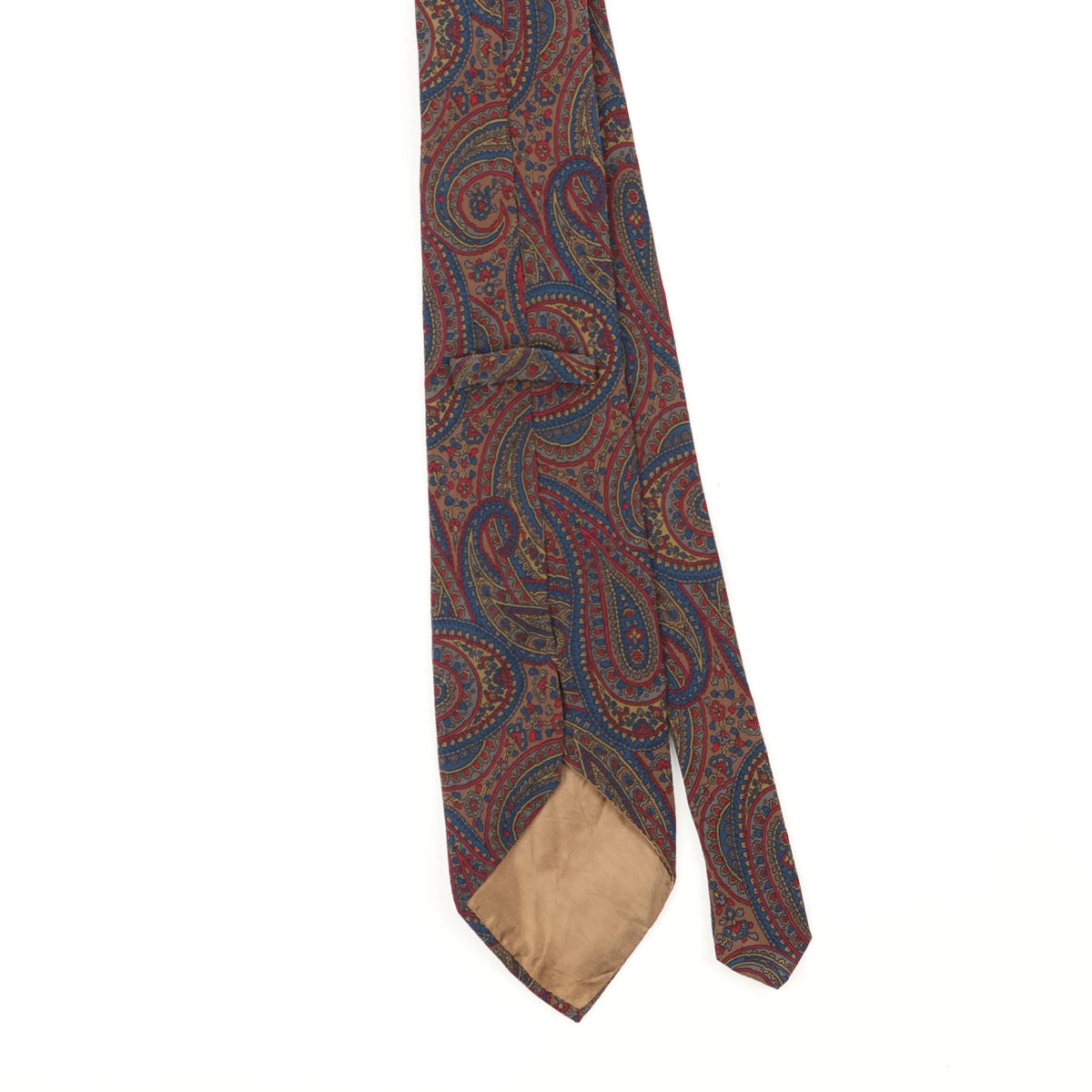 Back Back Detail of Vintage 1990's Paisley Patterned Tie