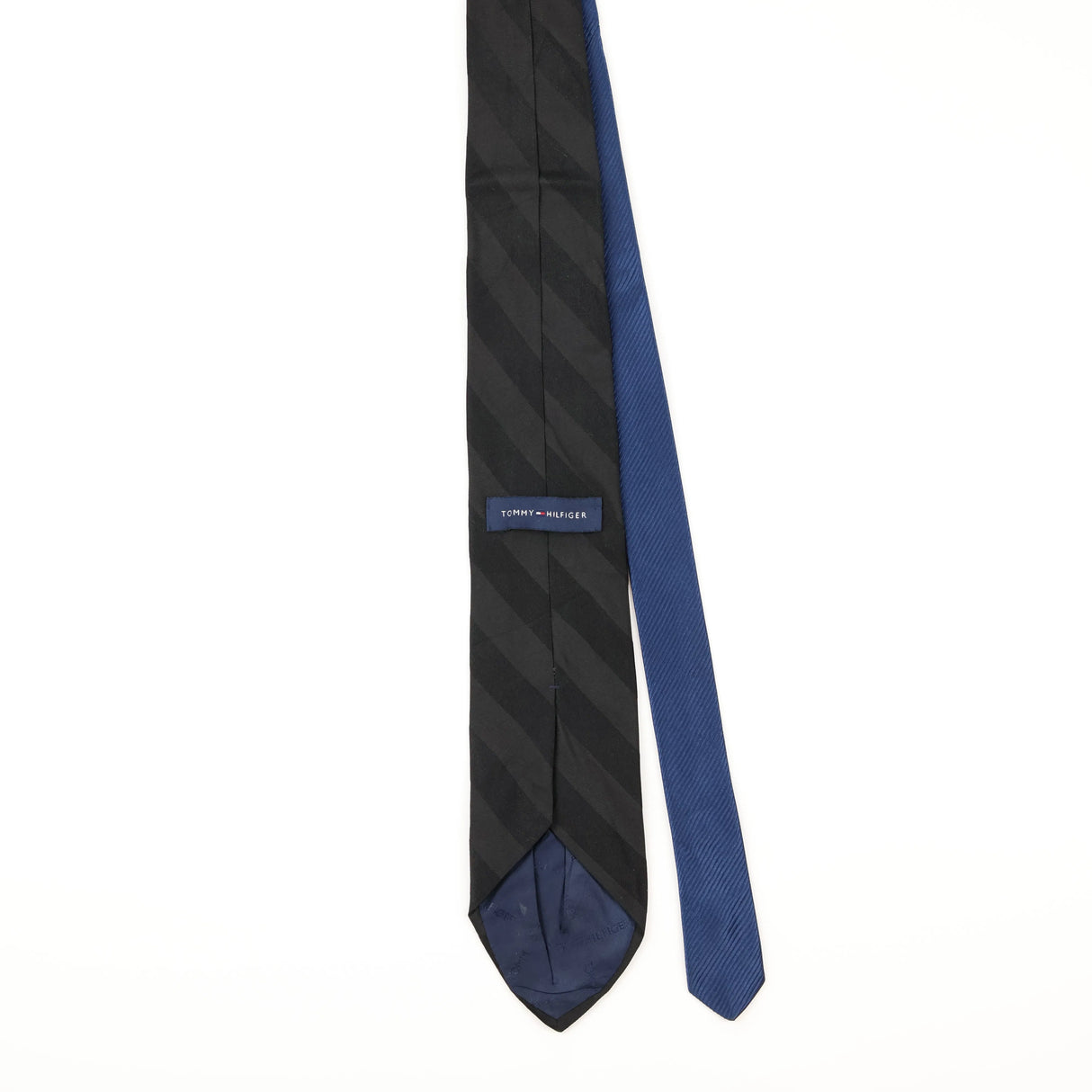 Back of Vintage Tommy Hilfiger Striped Patterned Tie