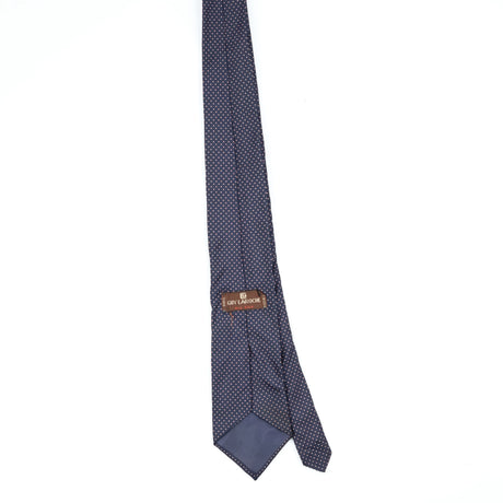 Back Back of Vintage 1990's Guy Laroche Polka Dot Patterned Tie
