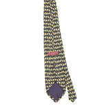 Back Back of Vintage 1990's Jos. A. Bank Birds Geometric Patterned Tie