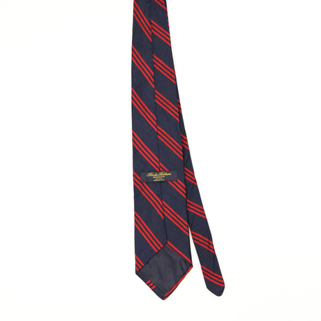 Back Back of Vintage 1990's Brooks Brothers Striped Patterned Tie