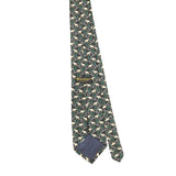 Back of Vintage 1990's Elephant Geometric Patterned Tie