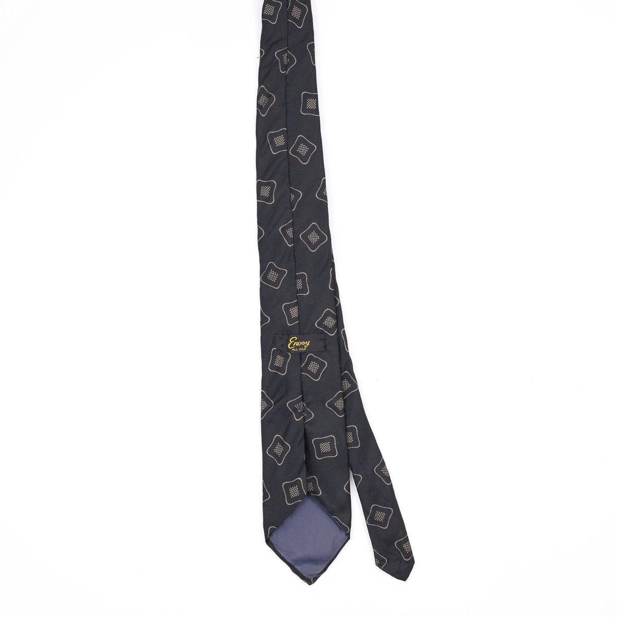 Back Back of Vintage 1990's Geometric Patterned Tie