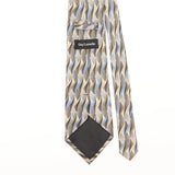 Back Detail of Vintage Guy Laroche Handmade Geometric Patterned Tie