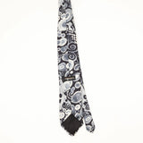 Back Back of Vintage 1990's J.T. Beckett Swirls Abstract Patterned Tie