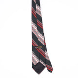 Back Back of Vintage 1980's Striped Patterned Tie