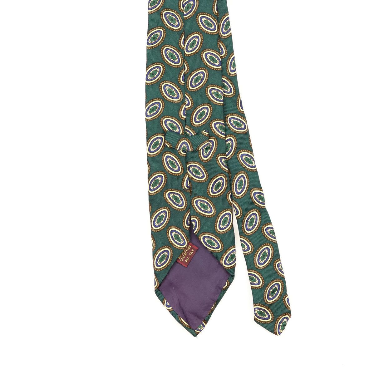 Back Back Detail of Vintage 1990's Geometric Patterned Tie