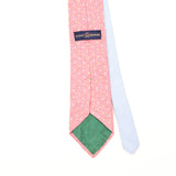 Back Detail of Vintage 1990's Tommy Hilfiger Fish Animal Print Patterned Tie