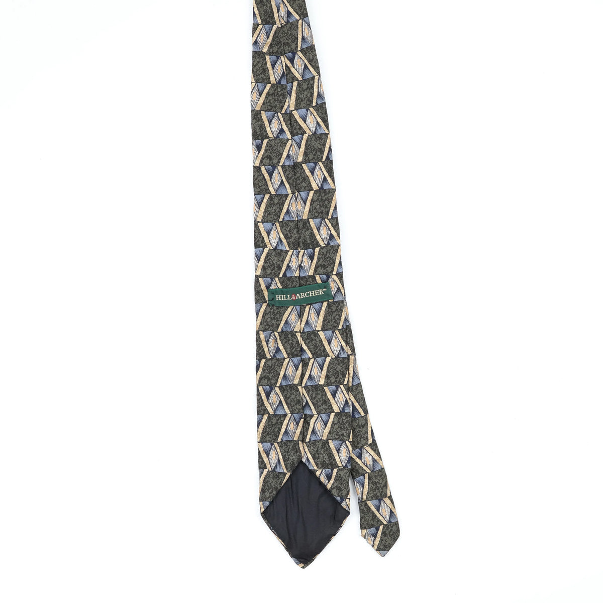 Back Back of Vintage 1990's Geometric Patterned Tie