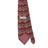 Back Back Detail of Vintage 1990's Christian Dior Floral Patterned Tie