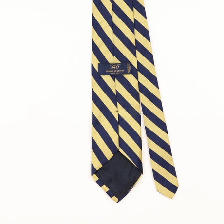 Back Detail of Vintage 1990's Brooks Brothers Striped Patterned Tie