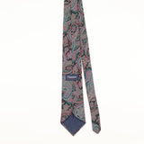 Back of Vintage Damon Paisley Patterned Tie