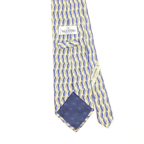 Back Back Detail of Vintage 1990's Valentino Abstract Patterned Tie