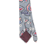 Back Back Detail of Vintage 1990's Halston Abstract Patterned Tie