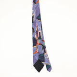 Back Back of Vintage 1990's Abstract Patterned Tie