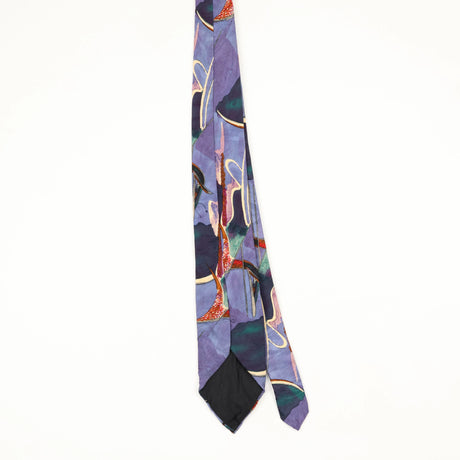 Back Back of Vintage 1990's Abstract Patterned Tie