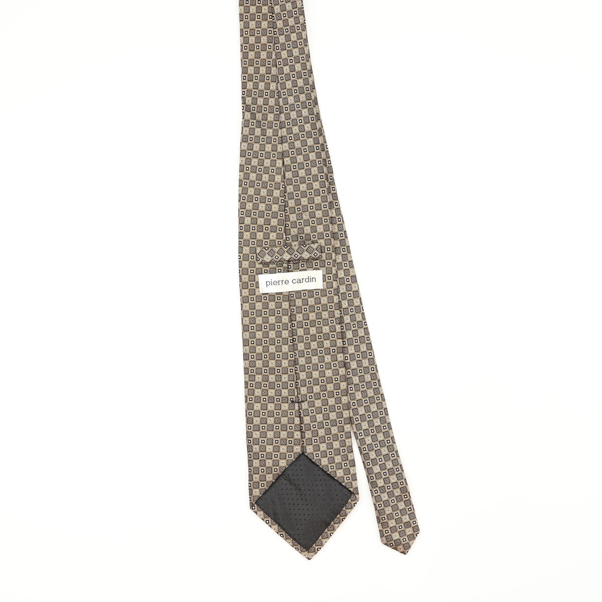 Back Back of Vintage Pierre Cardin Geometric Patterned Tie