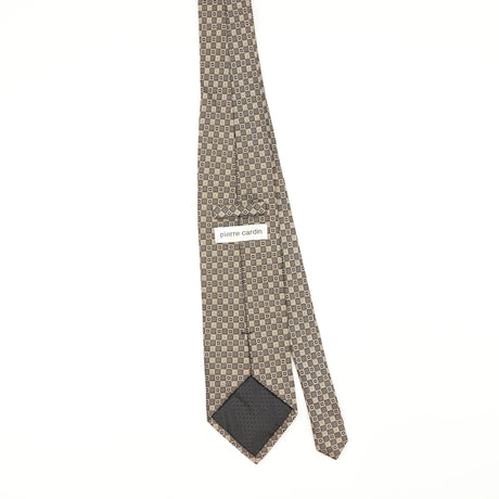 Back Back of Vintage Pierre Cardin Geometric Patterned Tie