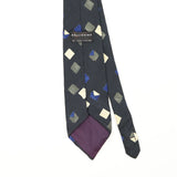 Back Back Detail of Vintage 1990's Geometric Patterned Tie