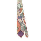 Back Back of Vintage 1990's Hardy Amies Abstract Patterned Tie