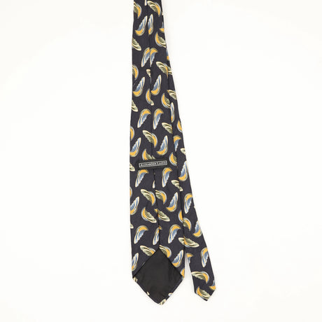 Back Back of Vintage 1990's Abstract Patterned Tie