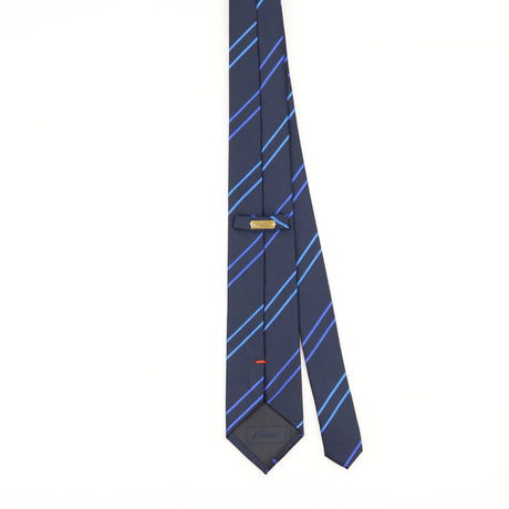 Back of Vintage 1990's Brioni Striped Patterned Tie